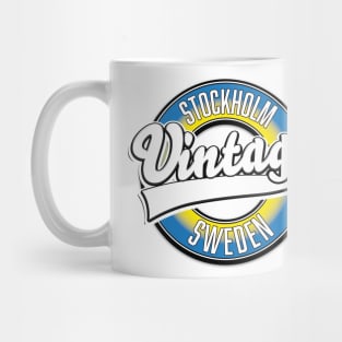 Stockholm Sweden vintage logo Mug